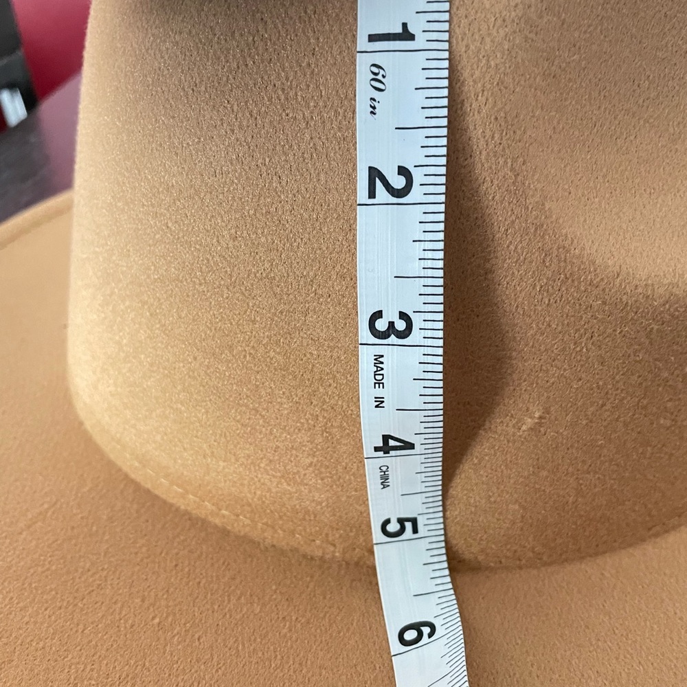Tan & red fedora New